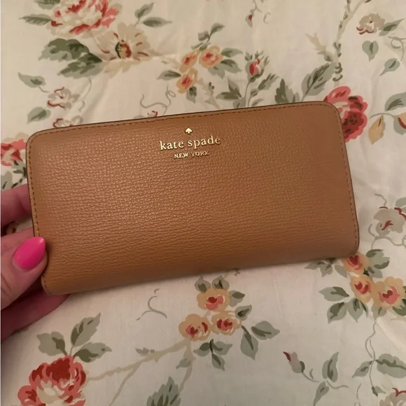 Kate Spade Tan Leather Satchel with Classic Silhouette - Picture 12 of 14